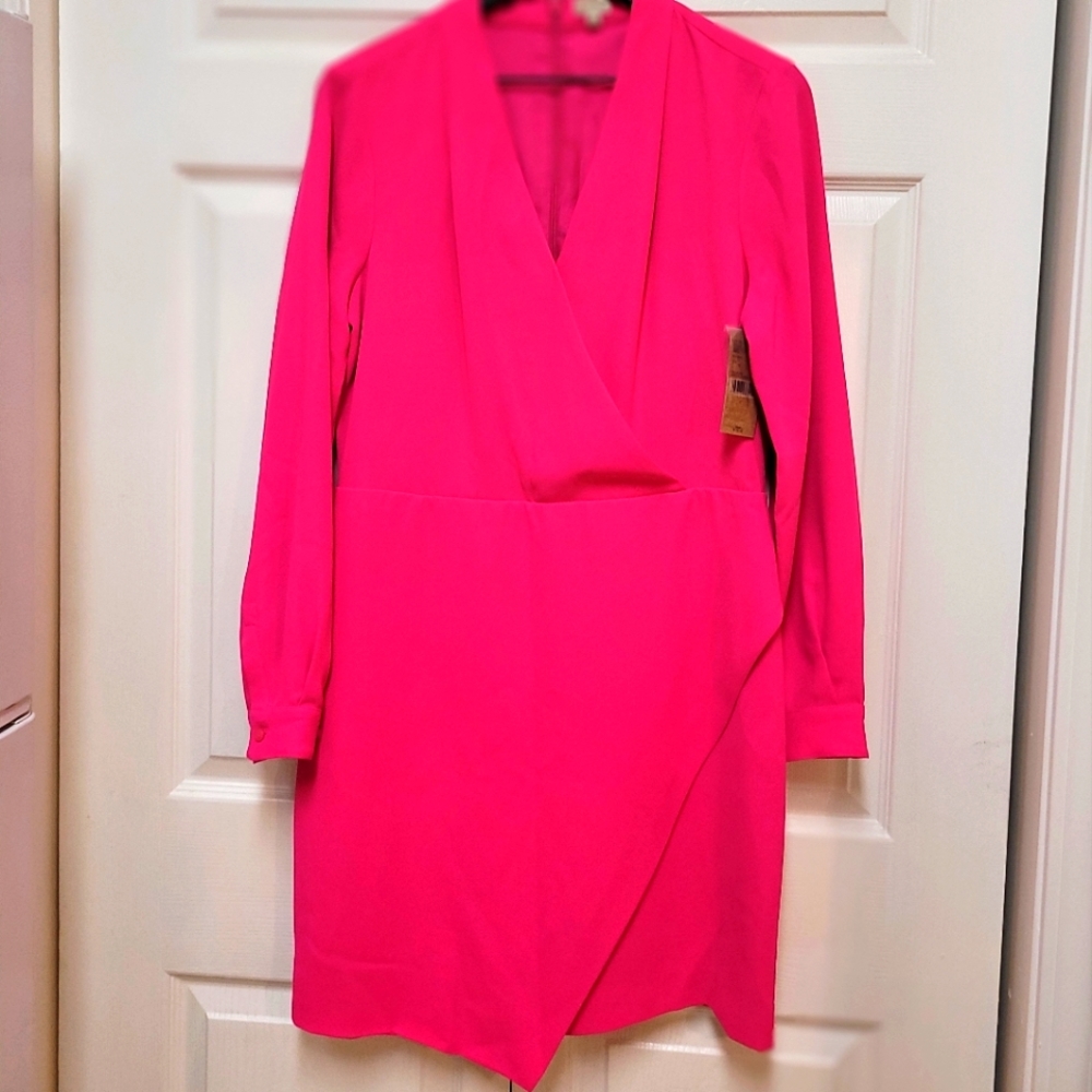 NWT Cremieux hot pink dress